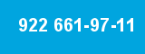 922 661-97-11